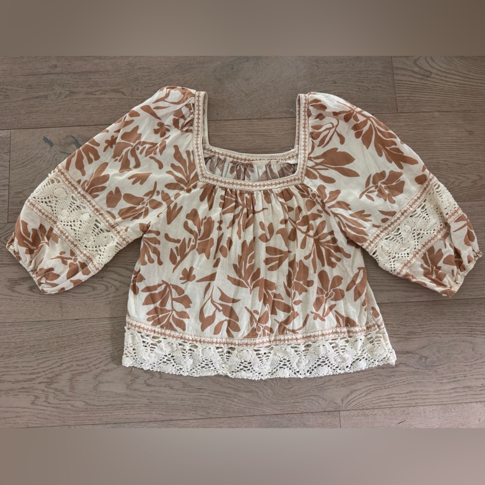 Christian Siriano Boho Peasant Top size small - Picture 5 of 6